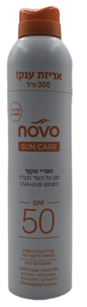 ספריי שקוף 300 מ"ל spf50