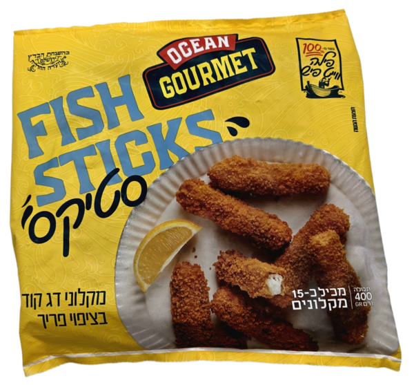 מקלוני דג שיבוט סטיקס בציפוי פריך אושן